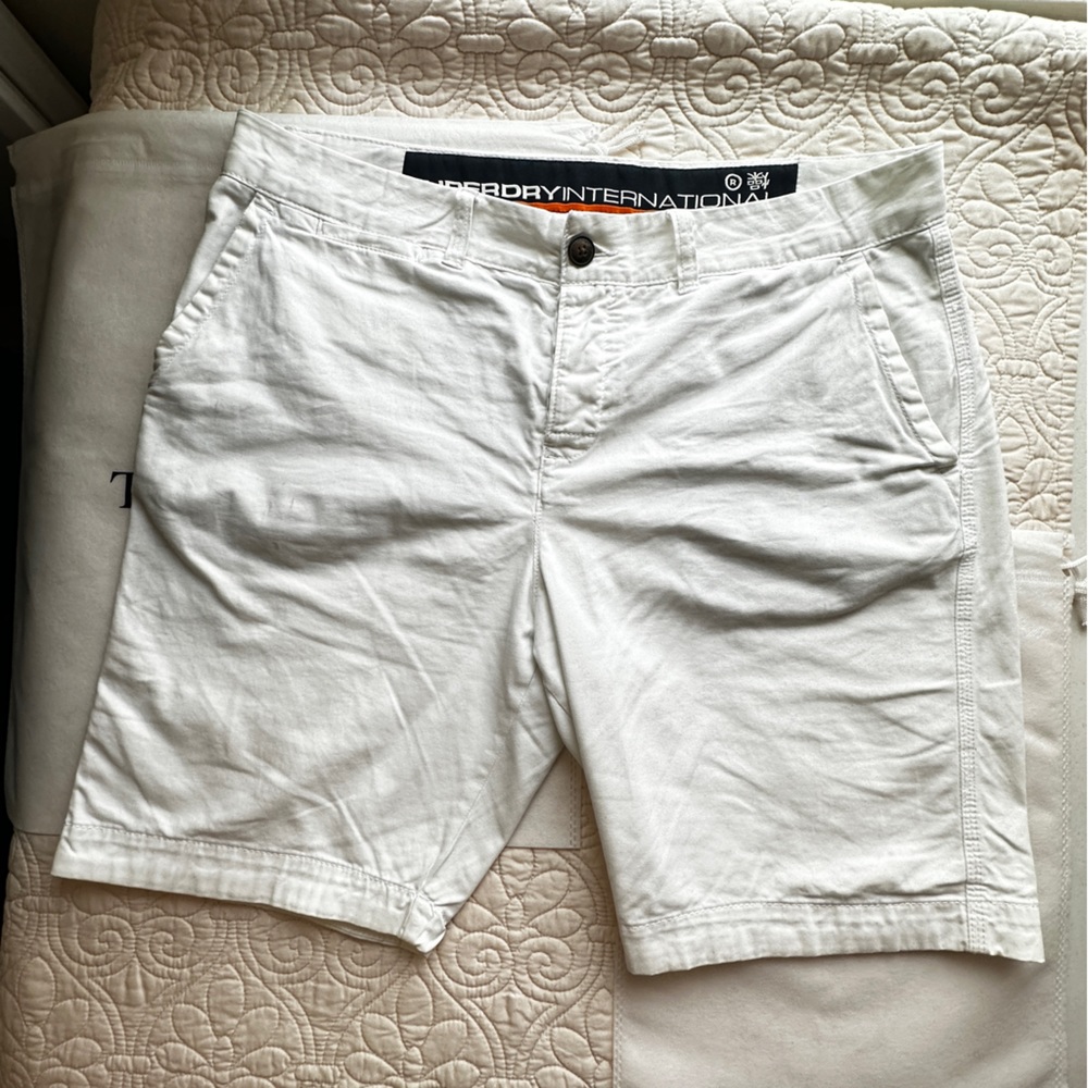 Superdry white shorts